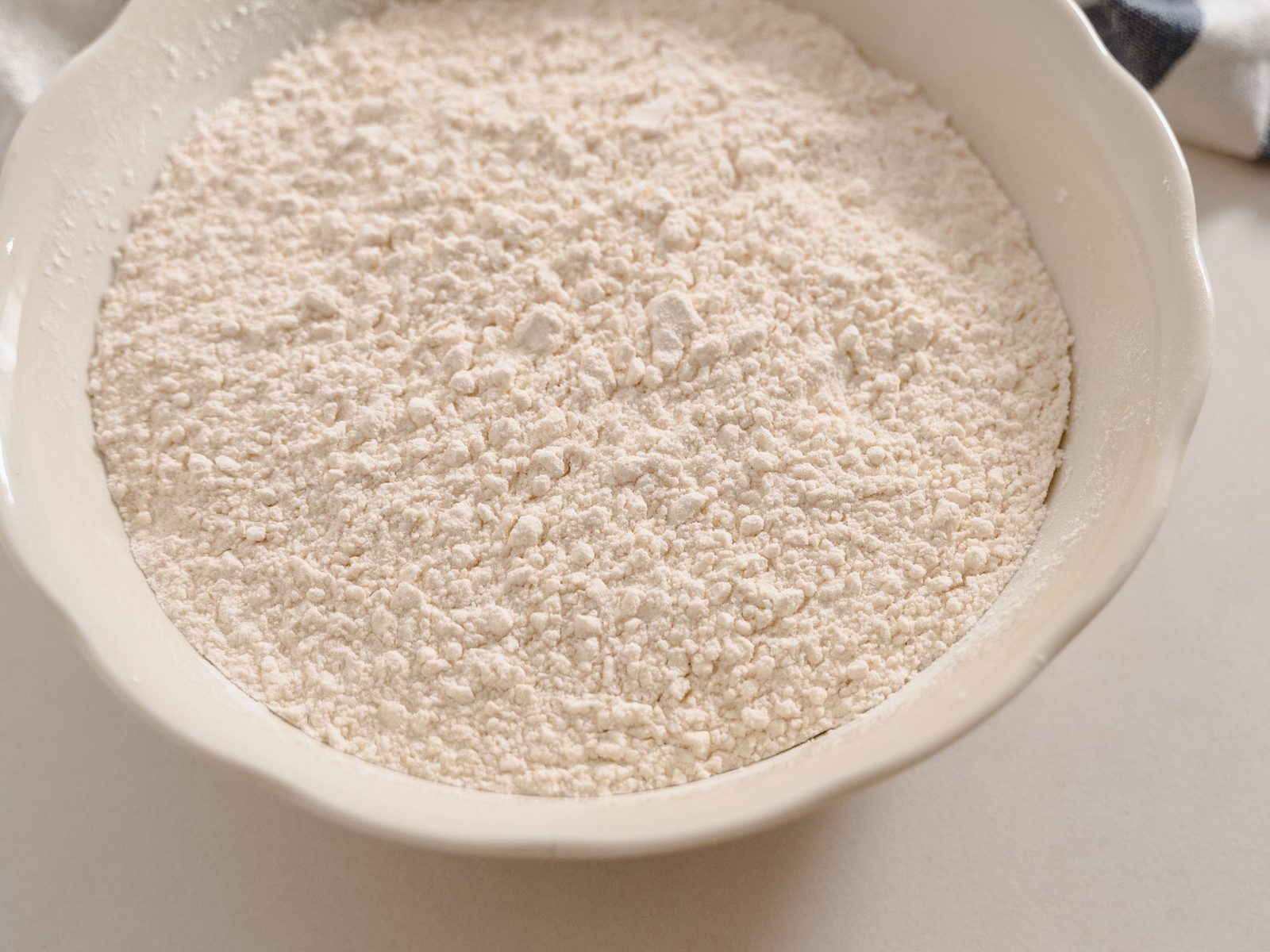 Dish of bright white marble powder